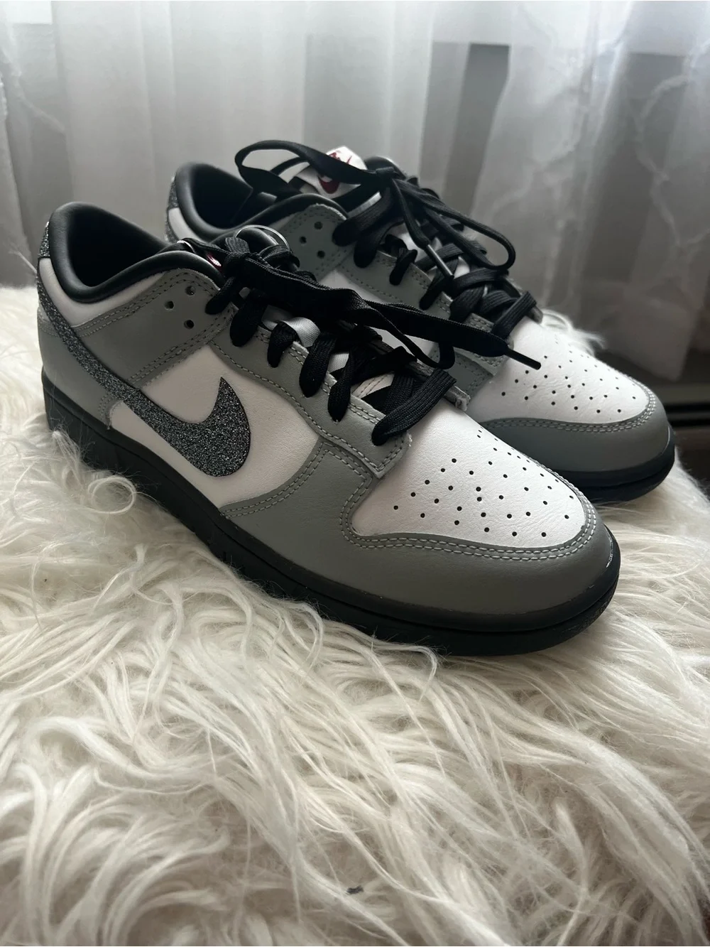 Women’s Nike Dunk Low “Glitter Swoosh”
